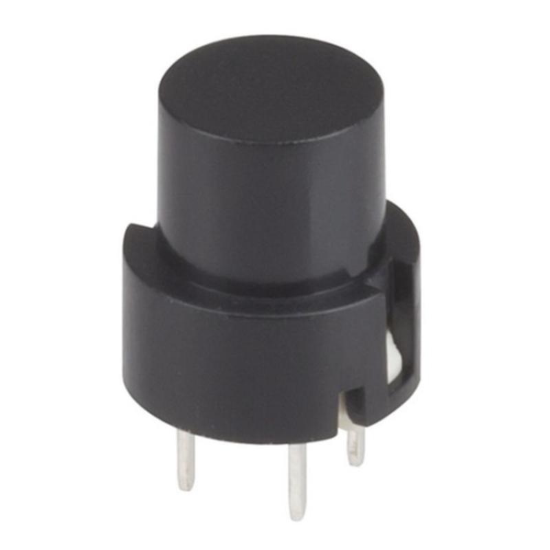 Tactile Switch 35VDC 10A SPST Snap Action Keyboard Black