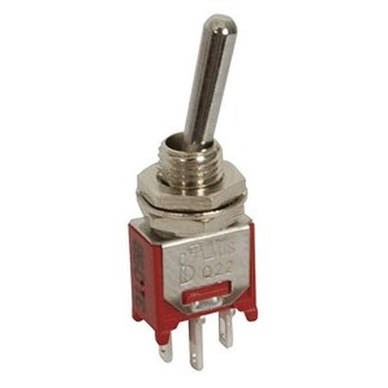 Toggle Switch 250VAC 1A / 28VDC 3A SPDT Mini Solder Tag