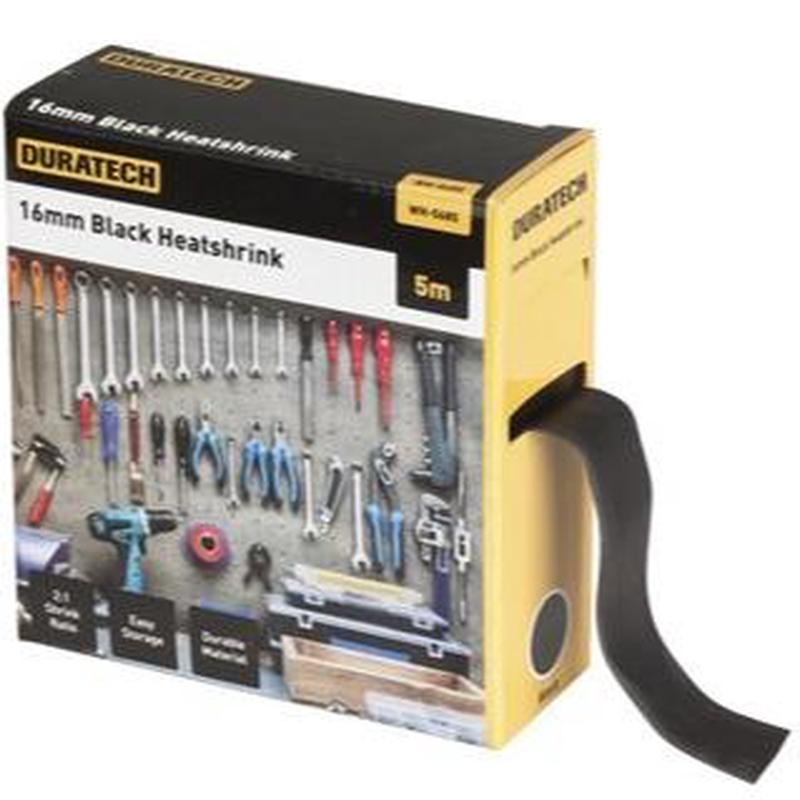 2:1 16mm Heatshrink Tubing 5m Black