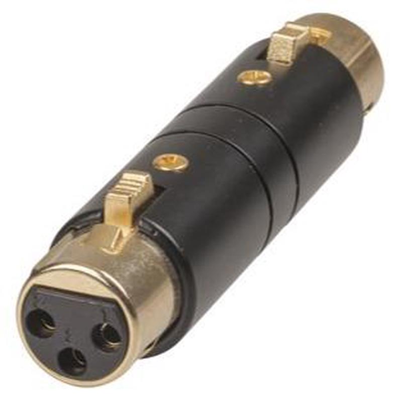 Adaptor 3 Pin XLR Socket to 3 Pin XLR Socket