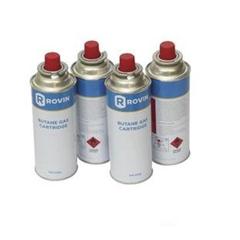 Butane Gas Aerosol 220gm with bayonet fitting 4 Pack
