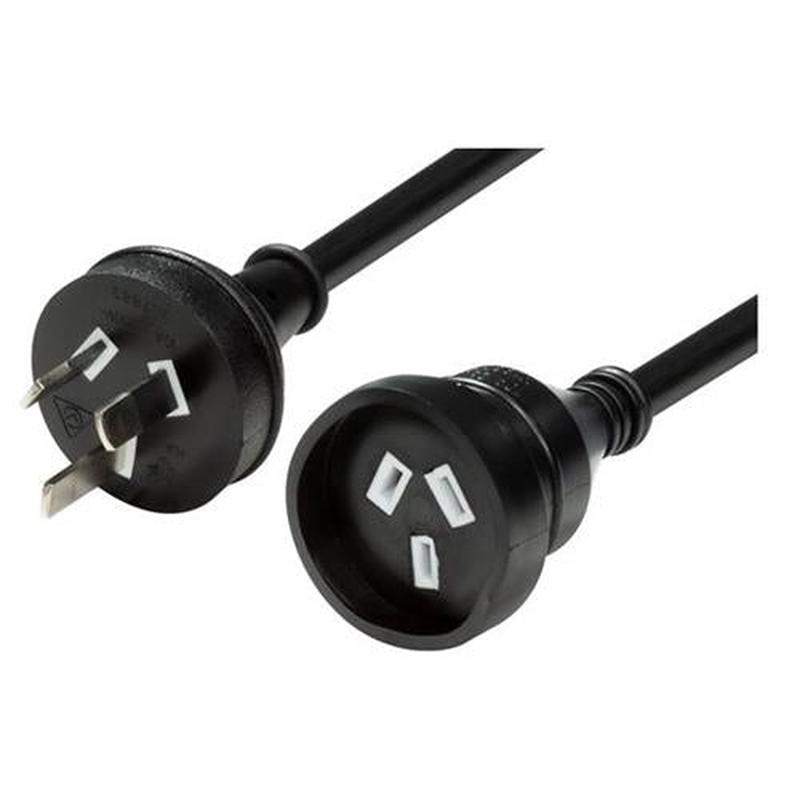 DYNAMIX 10M 240v 10A Standard Duty Power Extension Lead Black