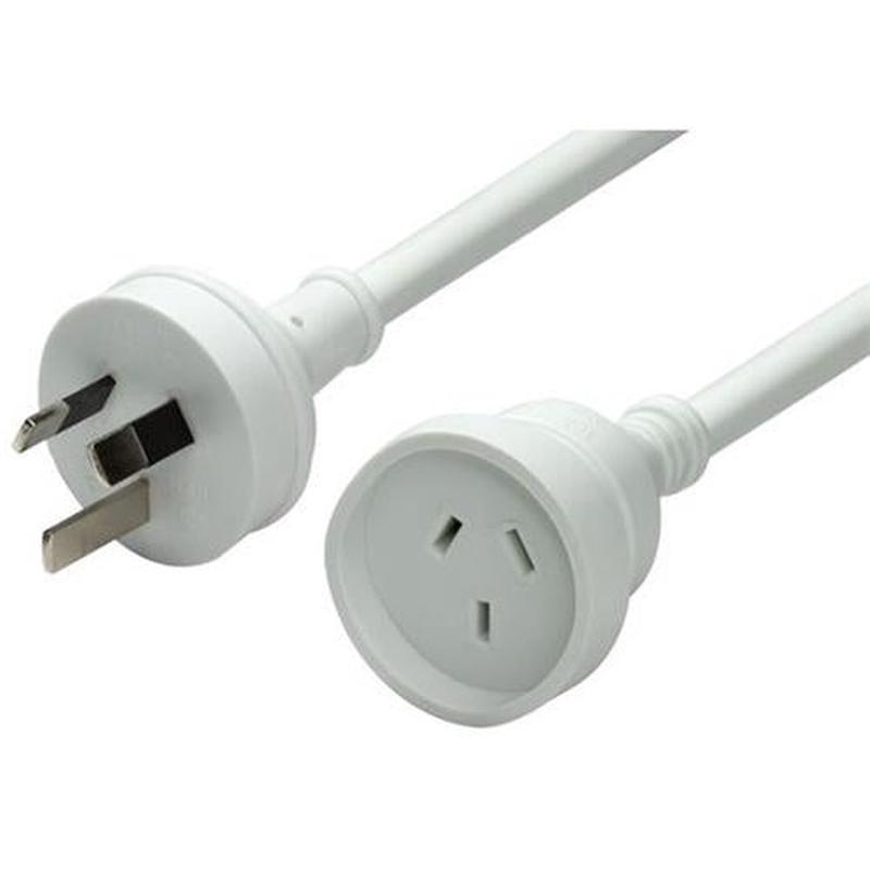 DYNAMIX 10M 240v 10A Standard Duty Power Extension Lead White