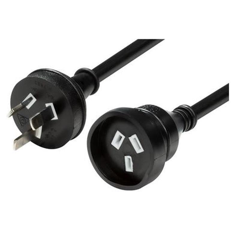 DYNAMIX 3M 240v 10A Standard Duty Power Extension Lead Black