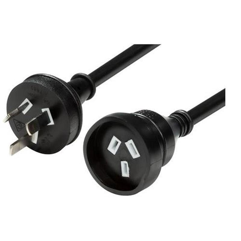 DYNAMIX 5M 240v 10A Standard Duty Power Extension Lead Black