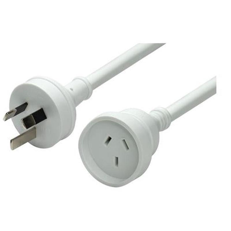 DYNAMIX 5M 240v 10A Standard Duty Power Extension Lead White