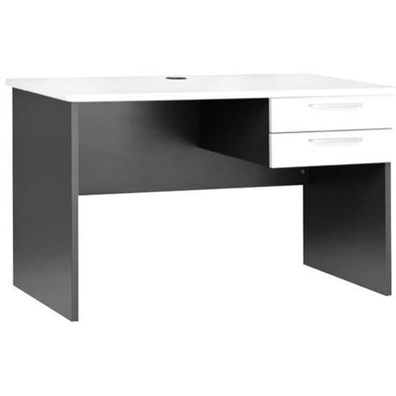 Emerge Desk 1200mm White/Ironstone