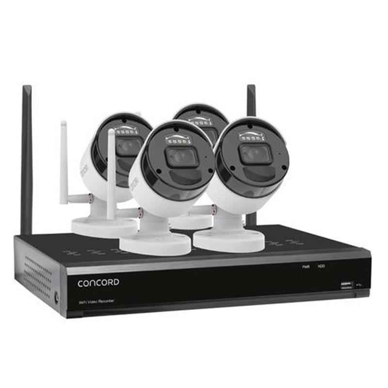 Concord 8 Channel Wireless NVR Kit with 4 x 1080p Cameras