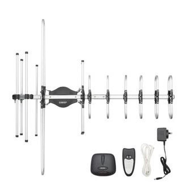 Outdoor UHF/VHF TV Antenna with Rotating Motor