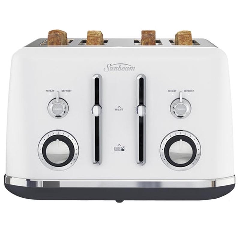 Sunbeam Alinea 4 Slice Toaster White