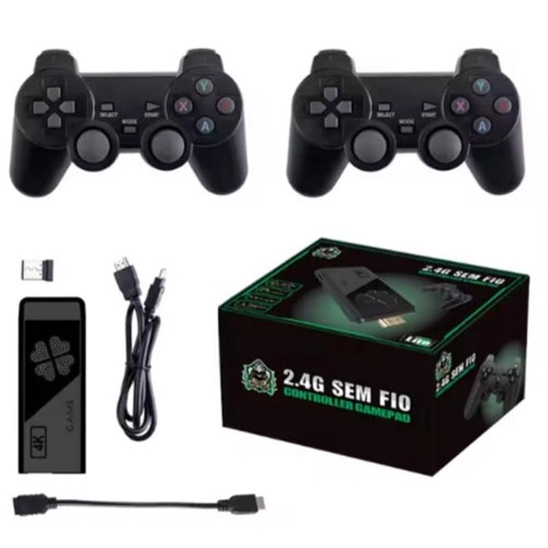 M8II Wireless TV Game Console 2.4G HD Retro 4K Built in 20000+ Games