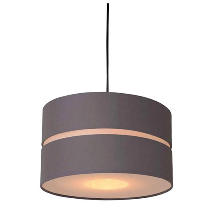 Orbit Frea Drum Pendant Shade Grey 30cm