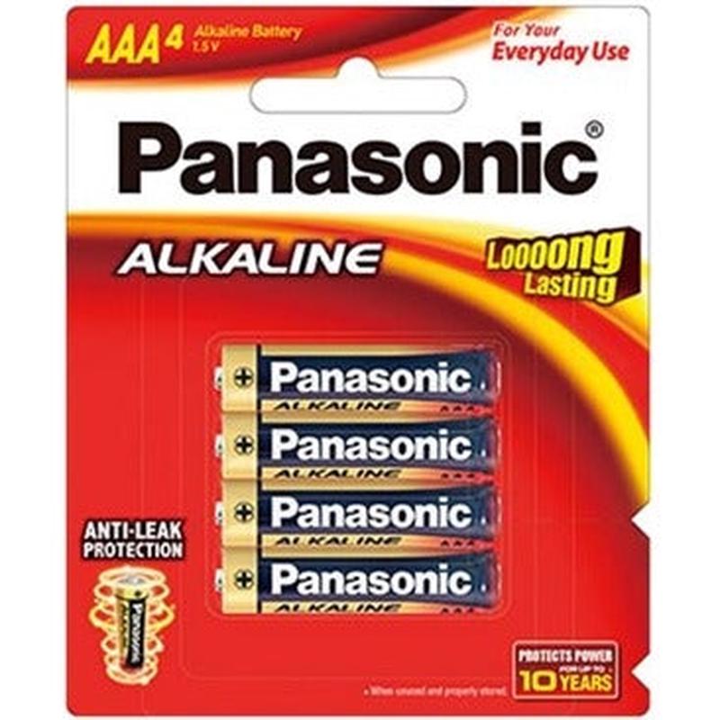 Panasonic AAA Alkaline Battery 4 Pack