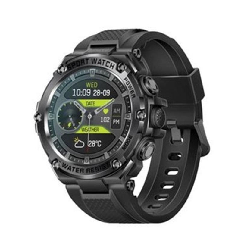 PROMATE IP67 Sport Watch with 1.53" Round Screen & BT Calling BLACK