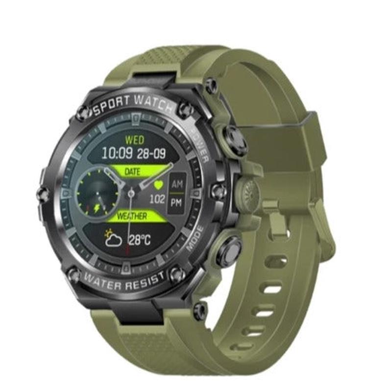 PROMATE IP67 Sport Watch with 1.53" Round Screen & BT Calling GREEN