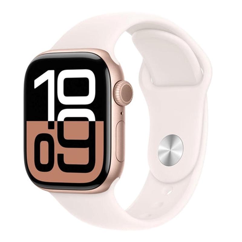 Apple WS 10 GPS 42mm Rose Gold Aluminium Case with Light Blush Sport Band - S/M
