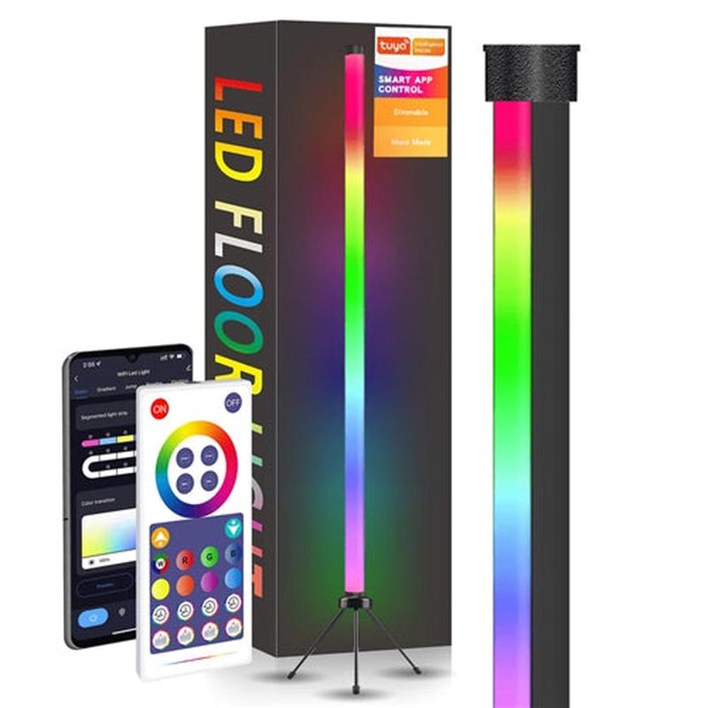 LED RGB Floor Lamp with Music Sync and Remote Control