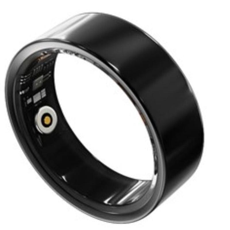 Smart Ring with Charging Case - Large, Black