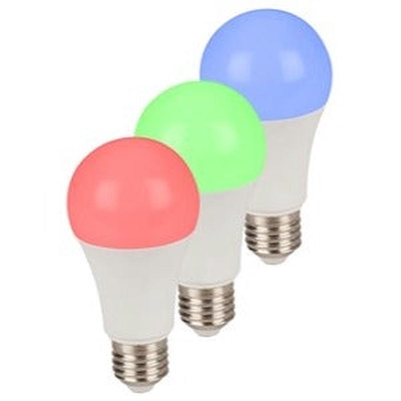 Smart Wi-Fi LED Bulb with Colour Change with ES Light Fitting Pack of 3