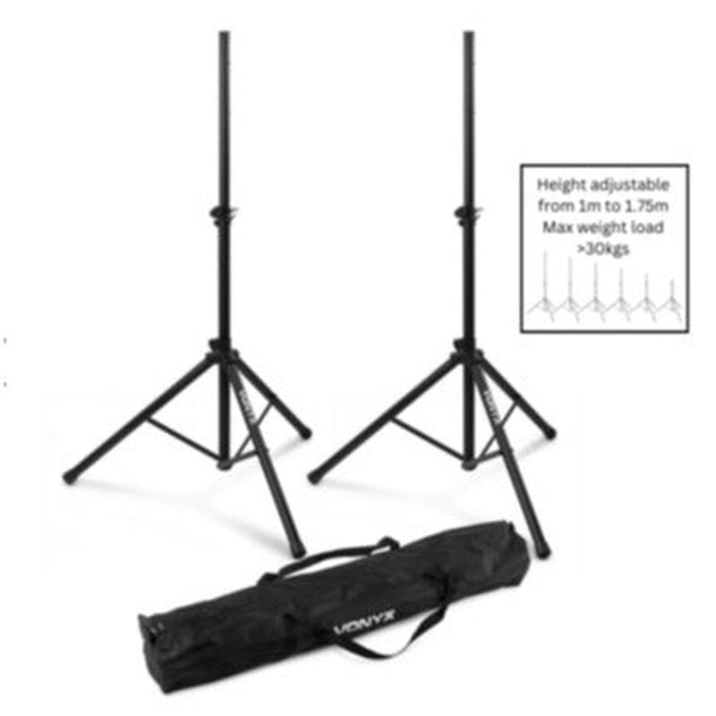 Speaker Stand Set - 2 x Adjustable Stands includes speaker bag