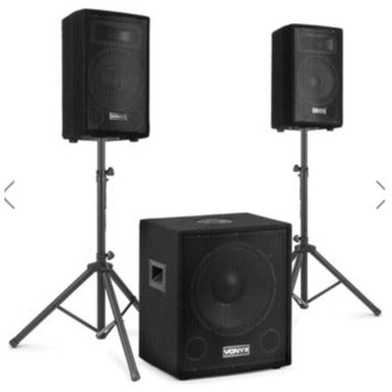 Vonyx 2.1 Active Speaker Set 15 Subwoofer + 10" Tops