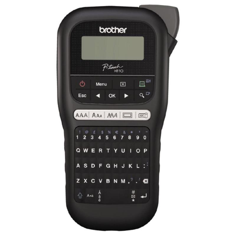 Brother PTH110BK P-Touch Black Label Printer