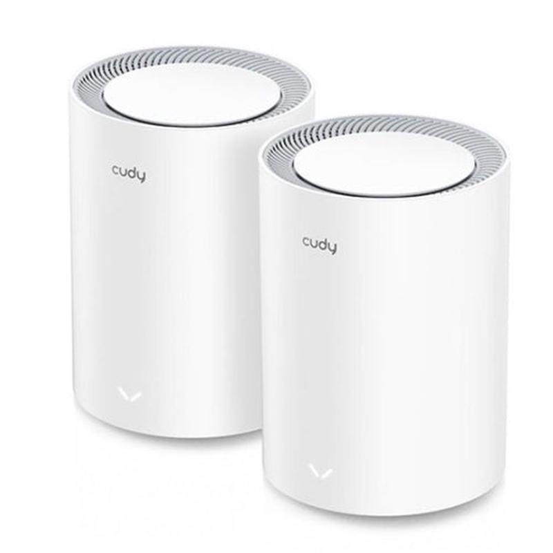 CUDY AX3000 2-Pack 2.5G Dual-Band Wi-Fi 6 Mesh System.