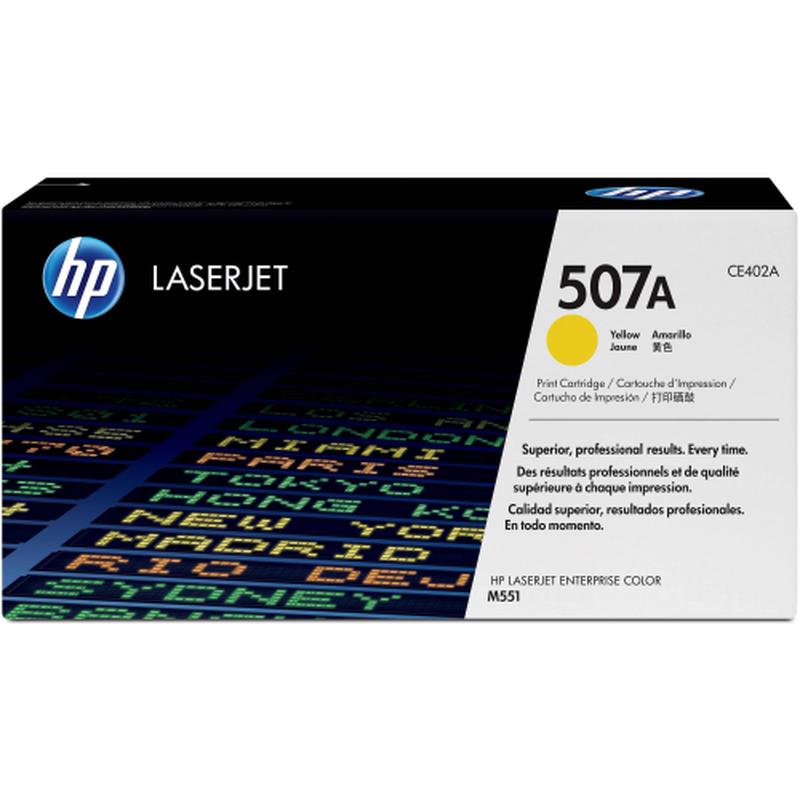 HP 507A Yellow Toner Cartridge