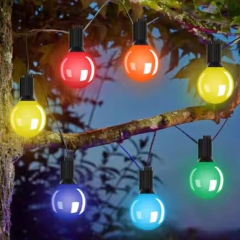 LED String Lights Multicolour for Outdoor G40 30 Bulbs 9M Waterproof AU plug