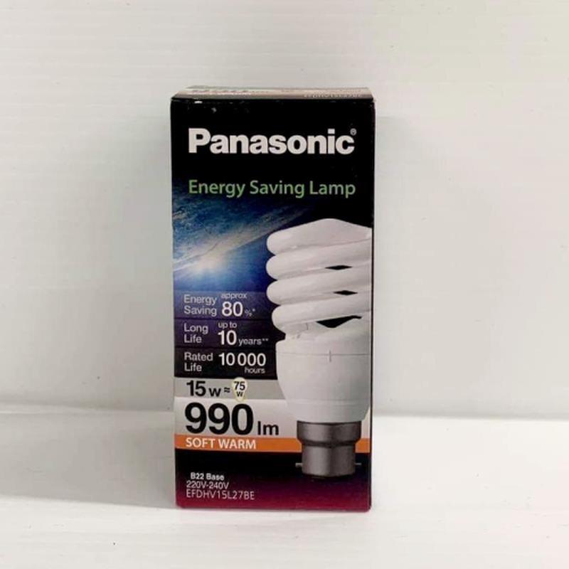 Panasonic 15W CFL Warm White Bayonet Bulb