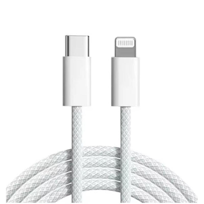 2M Braid PD 20W Fast Charger Sync Data Cable USB-C to 8Pin IOS Charging Cable