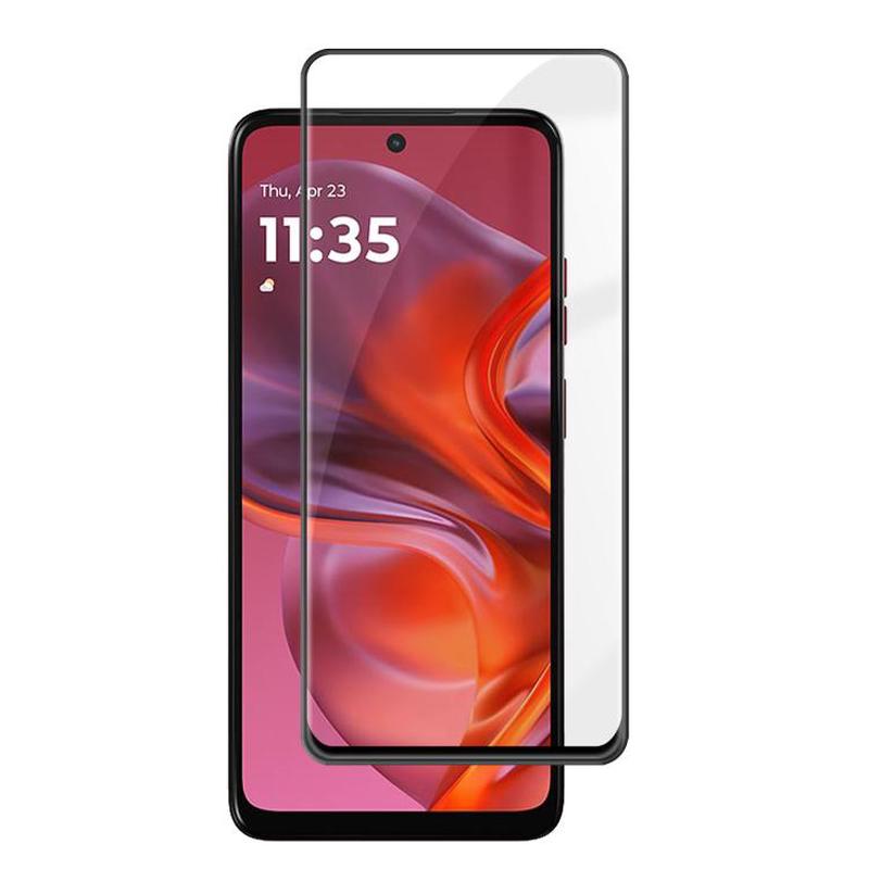 For Motorola Moto G05 Kalebol High-Aluminum Screen-Printed Full-Coverage Anti-Fingerprint Black-Bordered HD Tempered Glass Film