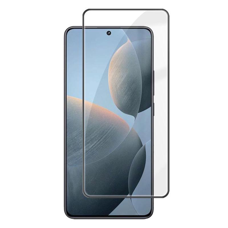 For Redmi K70E 5G Kalebol High-Aluminum Screen-Printed Full-Coverage Anti-Fingerprint Black-Bordered HD Tempered Glass Film