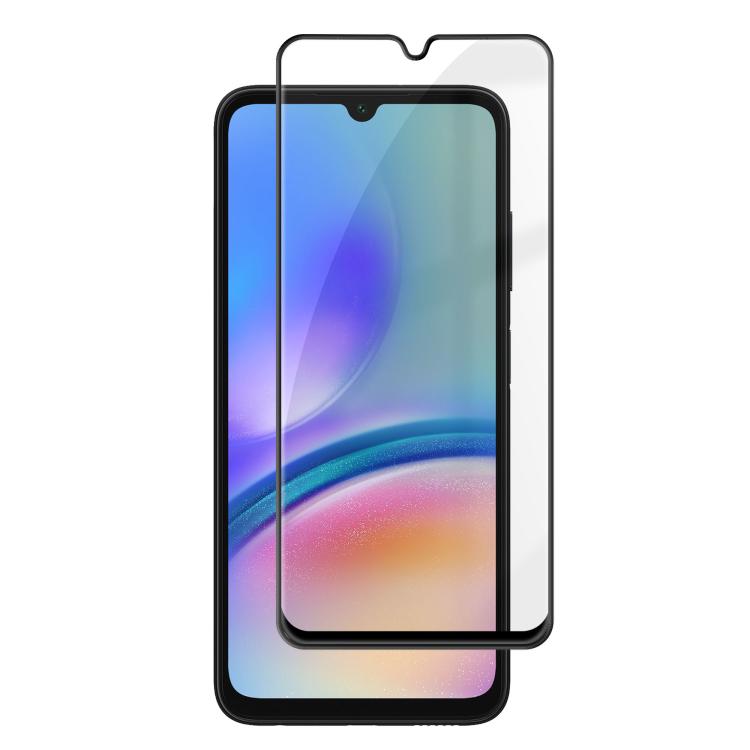For Samsung Galaxy A05s Kalebol High-Aluminum Screen-Printed Full-Coverage Anti-Fingerprint Black-Bordered HD Tempered Glass Film