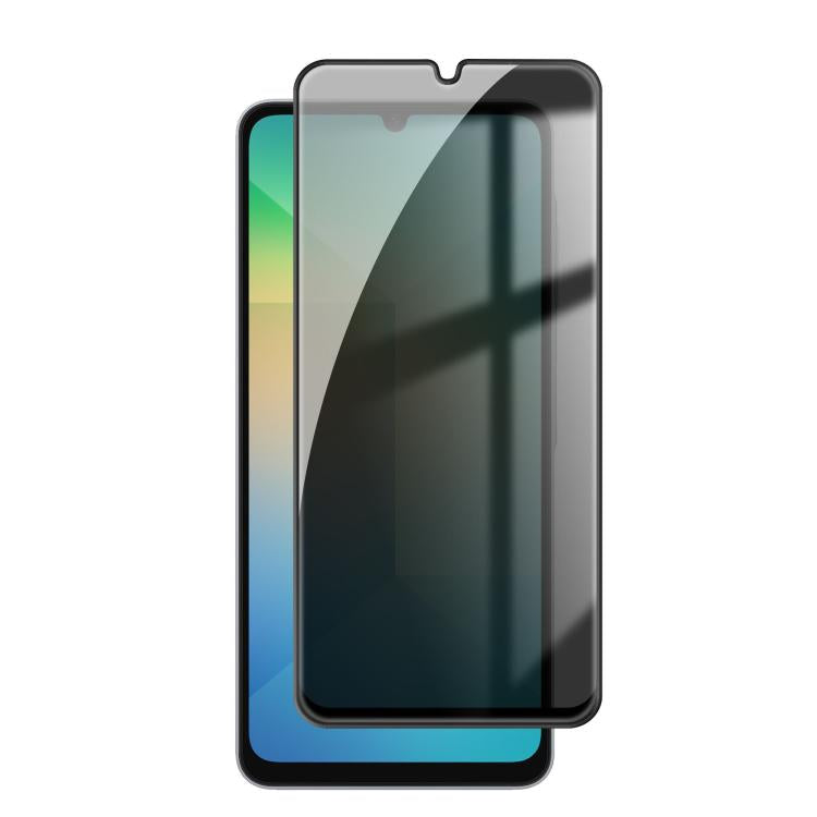 For Samsung Galaxy A06 4G / 5G Kalebol High-Aluminum Screen-Printed Full-Coverage Black-Border Privacy Tempered Glass Film