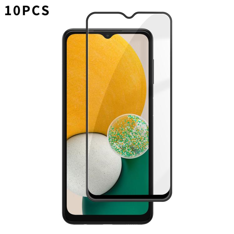 For Samsung Galaxy A13 5G 10pcs Kalebol High-Aluminum Screen-Printed Full-Coverage Anti-Fingerprint Black-Bordered HD Tempered Glass Film
