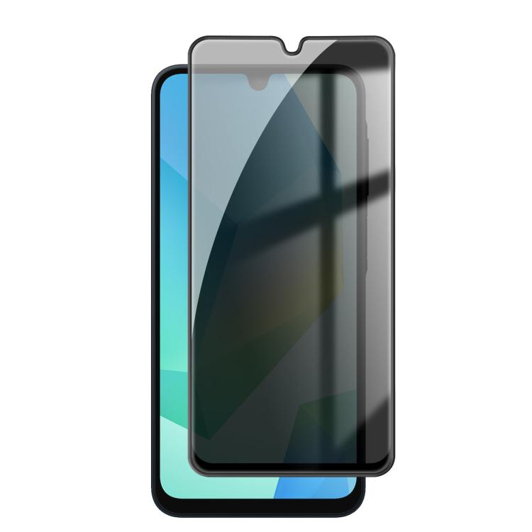 For Samsung Galaxy A16 4G / 5G Kalebol High-Aluminum Screen-Printed Full-Coverage Black-Border Privacy Tempered Glass Film