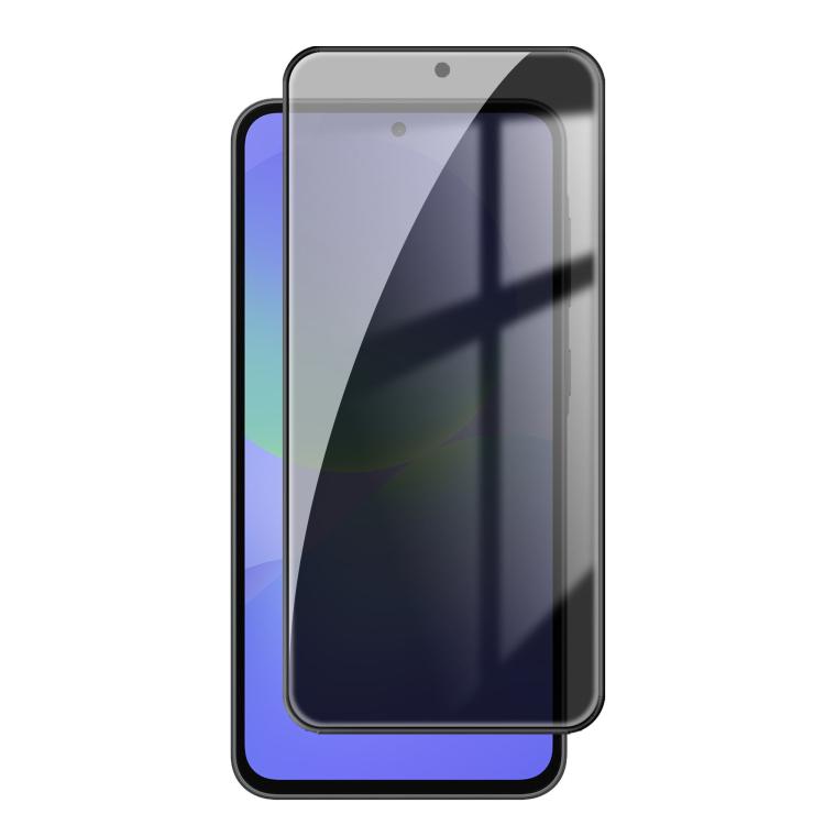 For Samsung Galaxy A36 5G Kalebol High-Aluminum Screen-Printed Full-Coverage Black-Border Privacy Tempered Glass Film