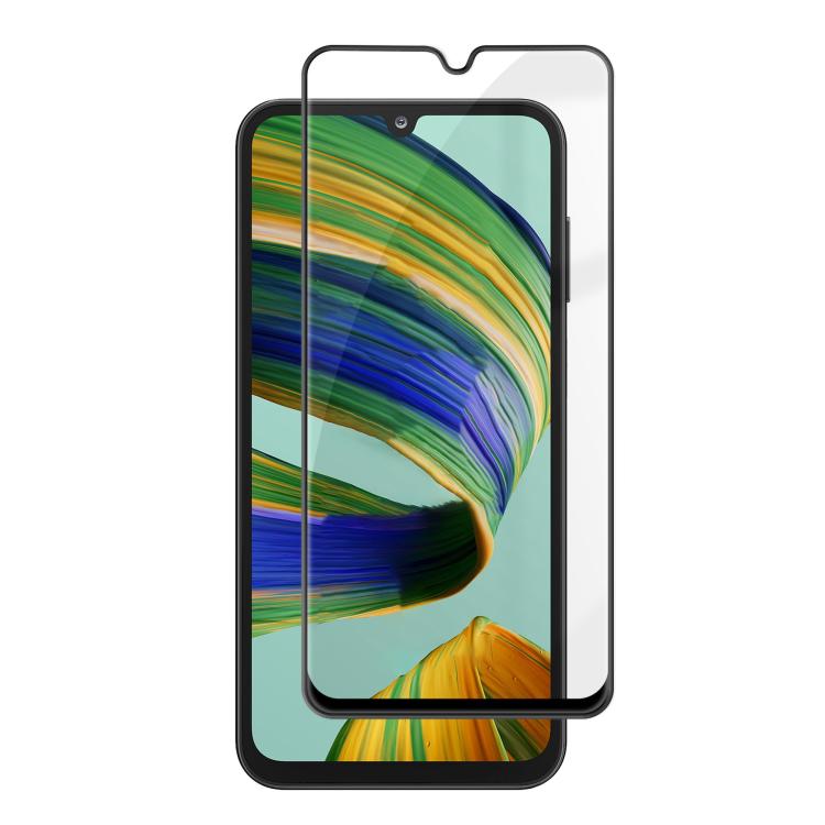 For Samsung Galaxy F15 5G Kalebol High-Aluminum Screen-Printed Full-Coverage Anti-Fingerprint Black-Bordered HD Tempered Glass Film