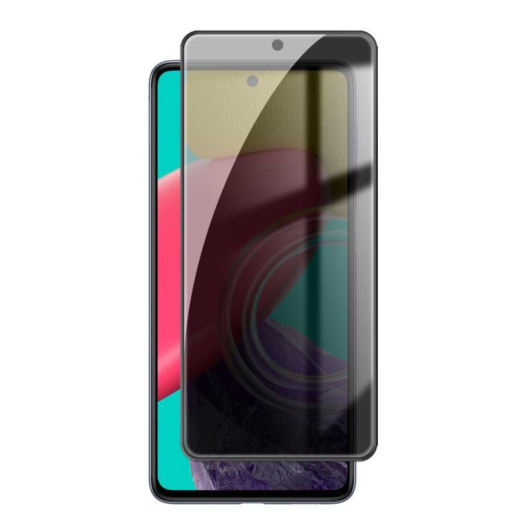 For Samsung Galaxy M53 5G Kalebol High-Aluminum Screen-Printed Full-Coverage Black-Border Privacy Tempered Glass Film