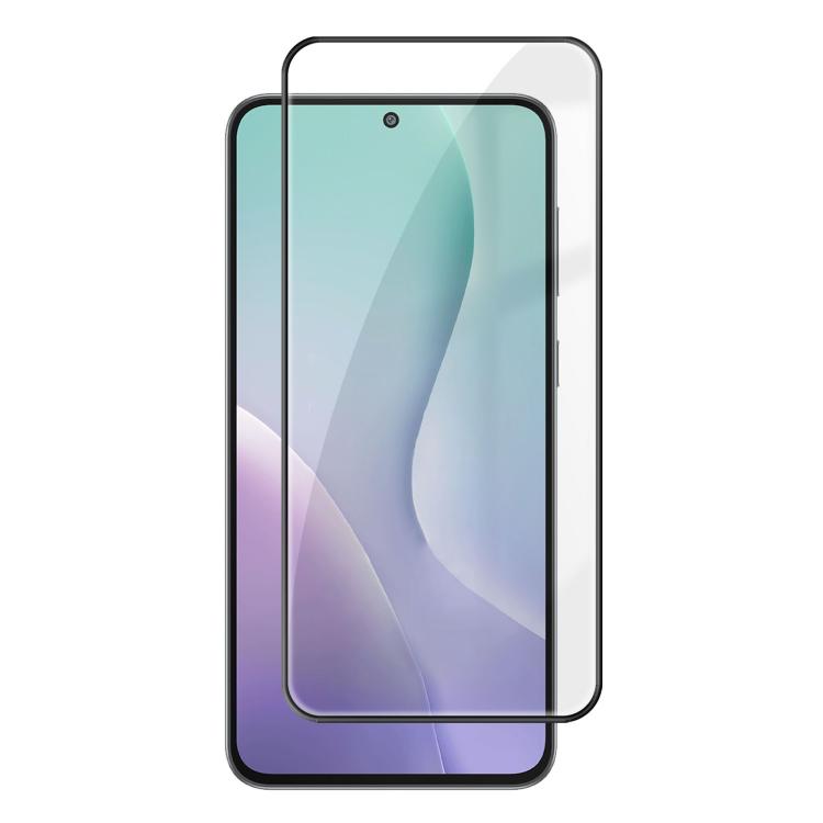 For Samsung Galaxy M56 5G Kalebol High-Aluminum Screen-Printed Full-Coverage Anti-Fingerprint Black-Bordered HD Tempered Glass Film