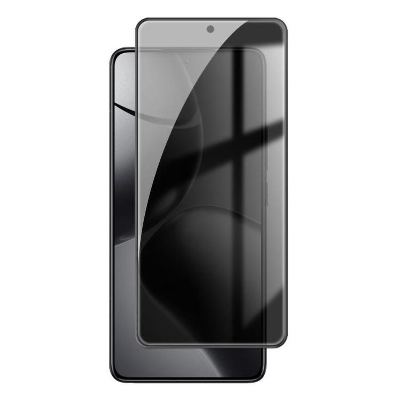 For Xiaomi 14T Pro Kalebol High-Aluminum Screen-Printed Full-Coverage Black-Border Privacy Tempered Glass Film