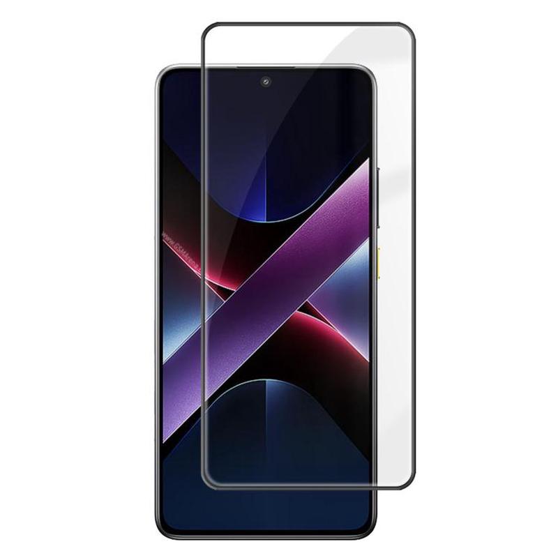 For Xiaomi Poco X7 Pro Kalebol High-Aluminum Screen-Printed Full-Coverage Anti-Fingerprint Black-Bordered HD Tempered Glass Film