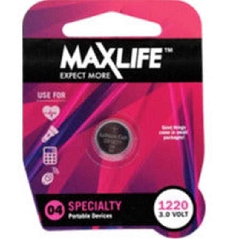 MAXLIFE CR1220 Lithium Button Cell Battery