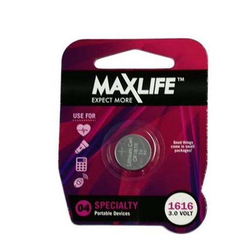 MAXLIFE CR1616 Lithium Button Cell Battery