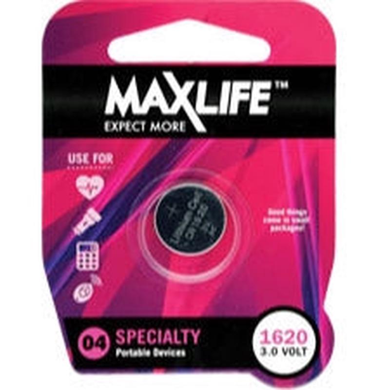 MAXLIFE CR1620 Lithium Button Cell Battery