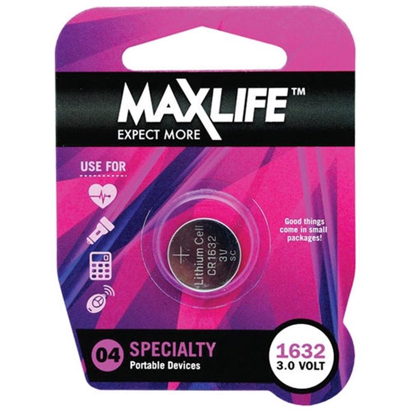 MAXLIFE CR1632 Lithium Button Cell Battery