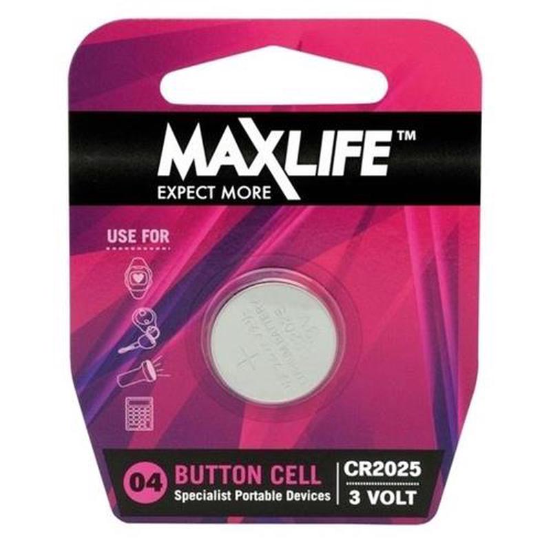 MAXLIFE CR2025 Lithium Button Cell Battery