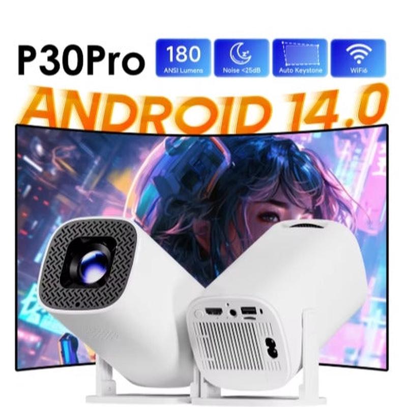 Smart Projector 4K Cinema Theater P30Pro Multimedia Projector Game Mini Portable Home LED Projector