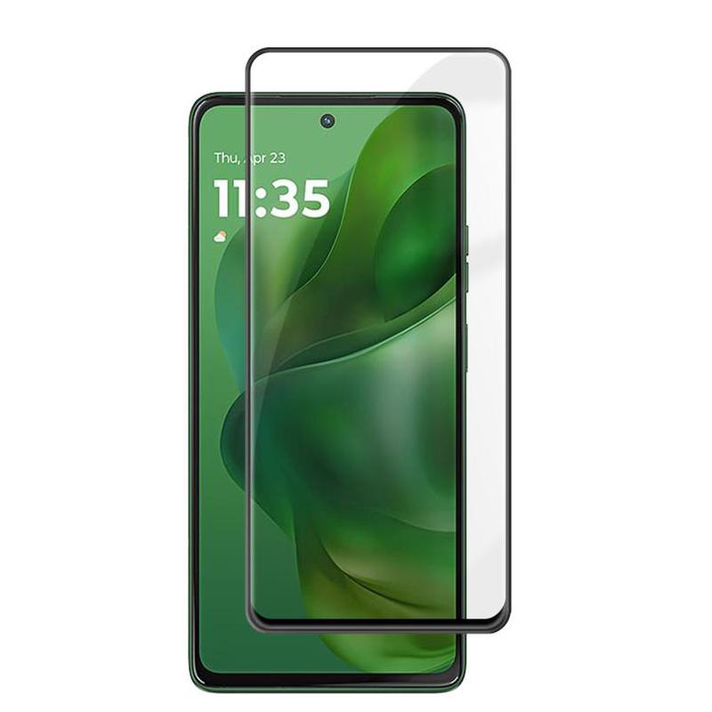 For Motorola Moto G Power 2025 Kalebol High-Aluminum Screen-Printed Full-Coverage Anti-Fingerprint Black-Bordered HD Tempered Glass Film